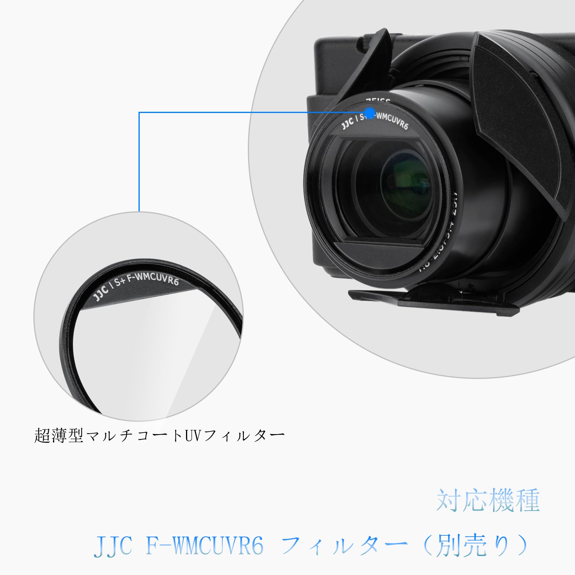 Amazon | 【Sony ZV-1 / ZV-1 II 専用】JJC オートレンズキャップ